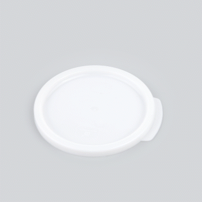 Met Lux Round White Plastic Food Storage Container Lid - Fits 1 qt - 10 count box