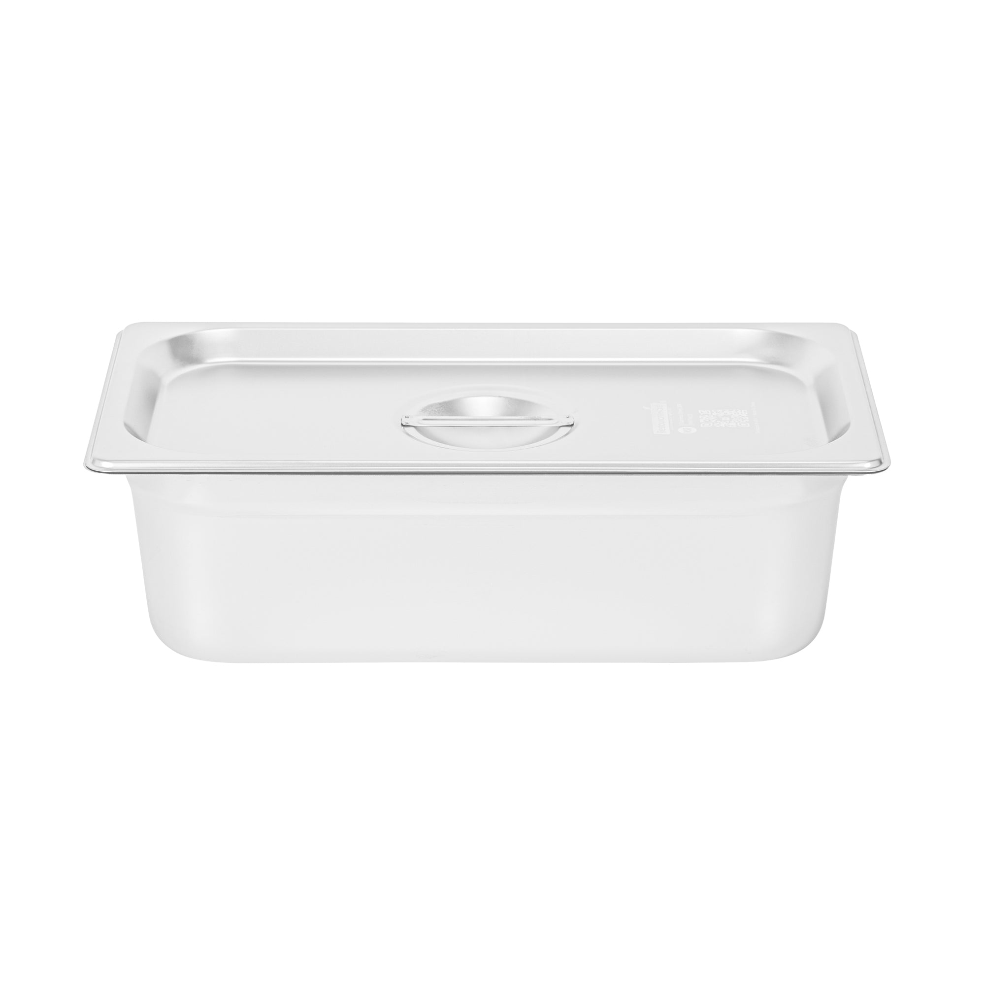Kitchen Tek Stainless Steel Lid - Fits 1/3 Size Steam Table Pan - 12 count box