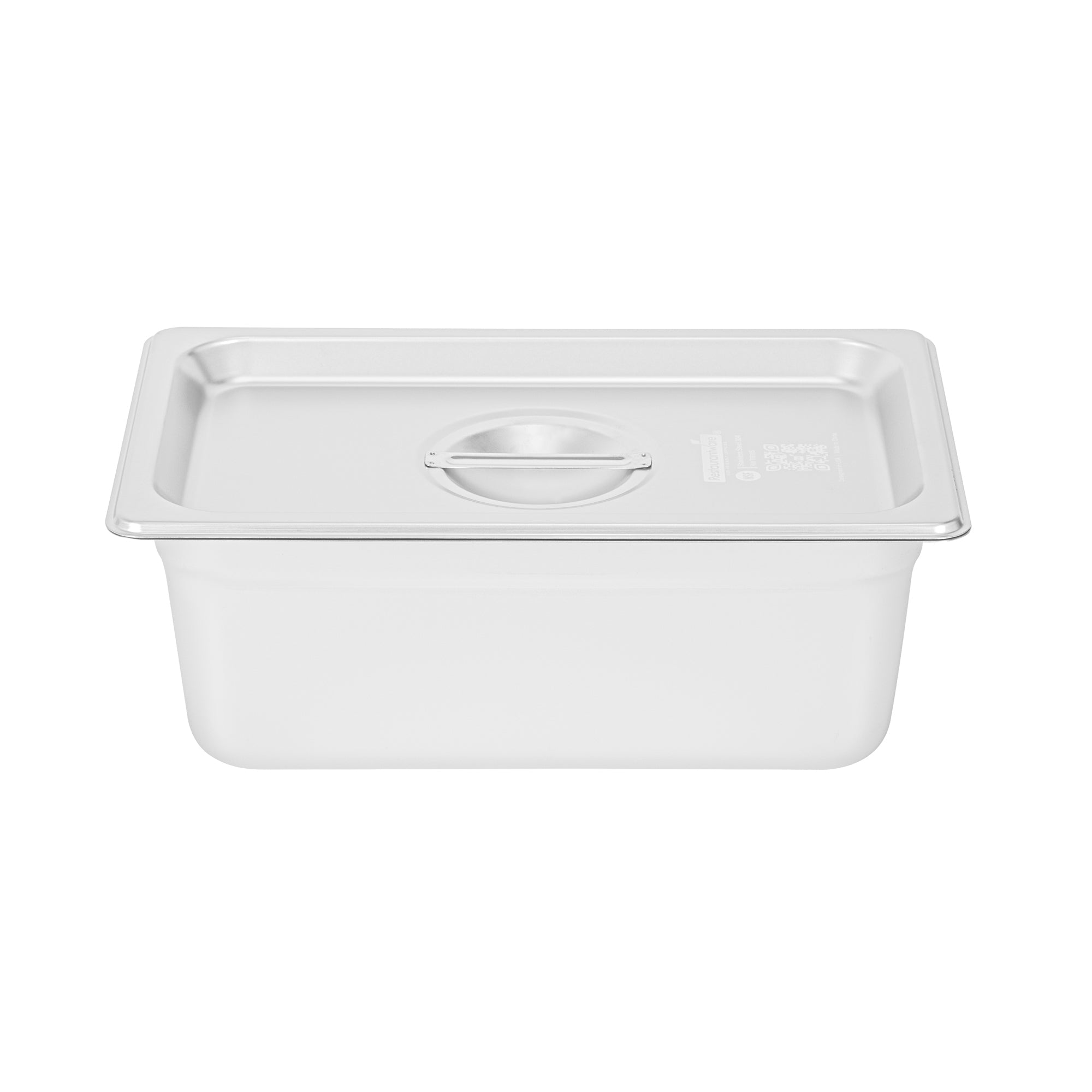 Kitchen Tek Stainless Steel Lid - Fits 1/4 Size Steam Table Pan - 12 count box