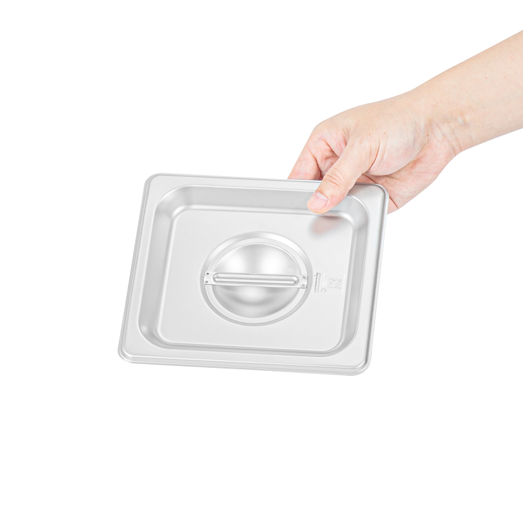 Kitchen Tek Stainless Steel Lid - Fits 1/6 Size Steam Table Pan - 12 count box