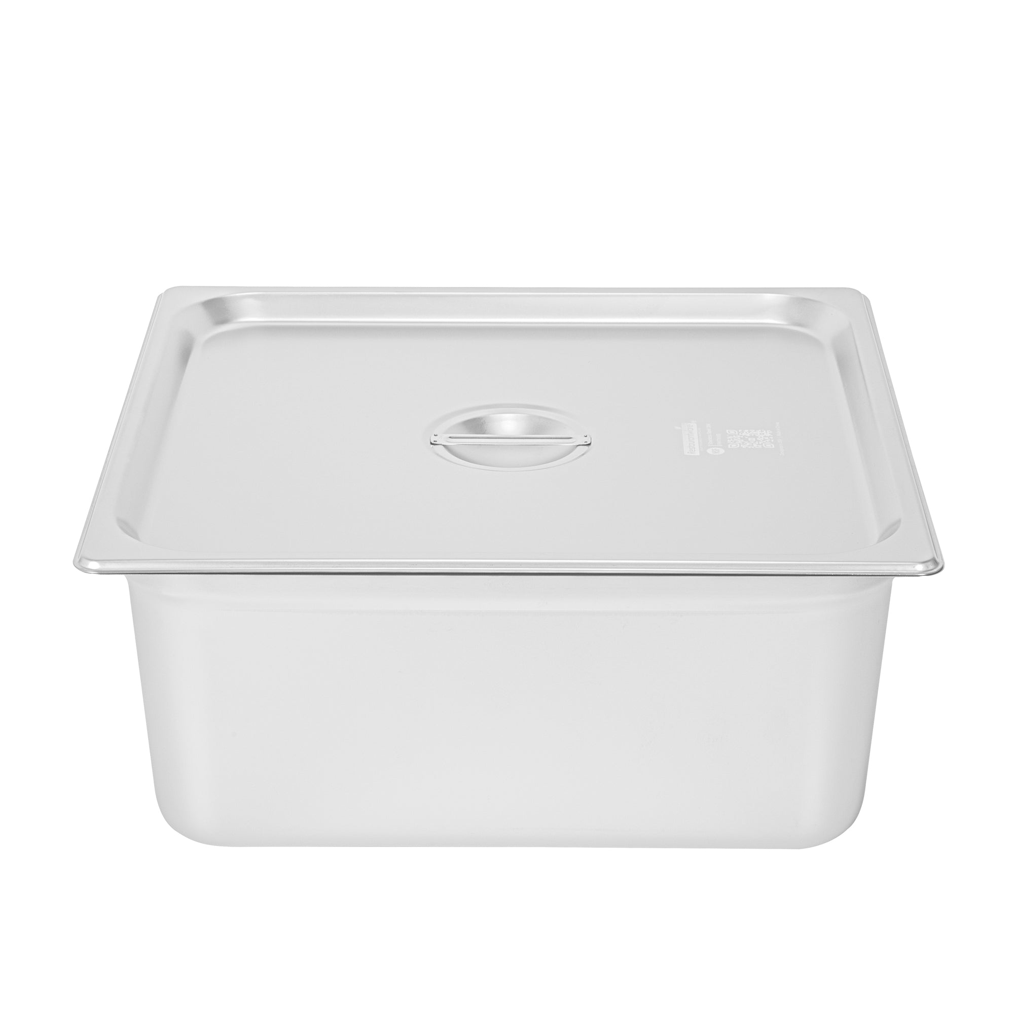 Kitchen Tek Stainless Steel Lid - Fits 2/3 Size Steam Table Pan - 12 count box