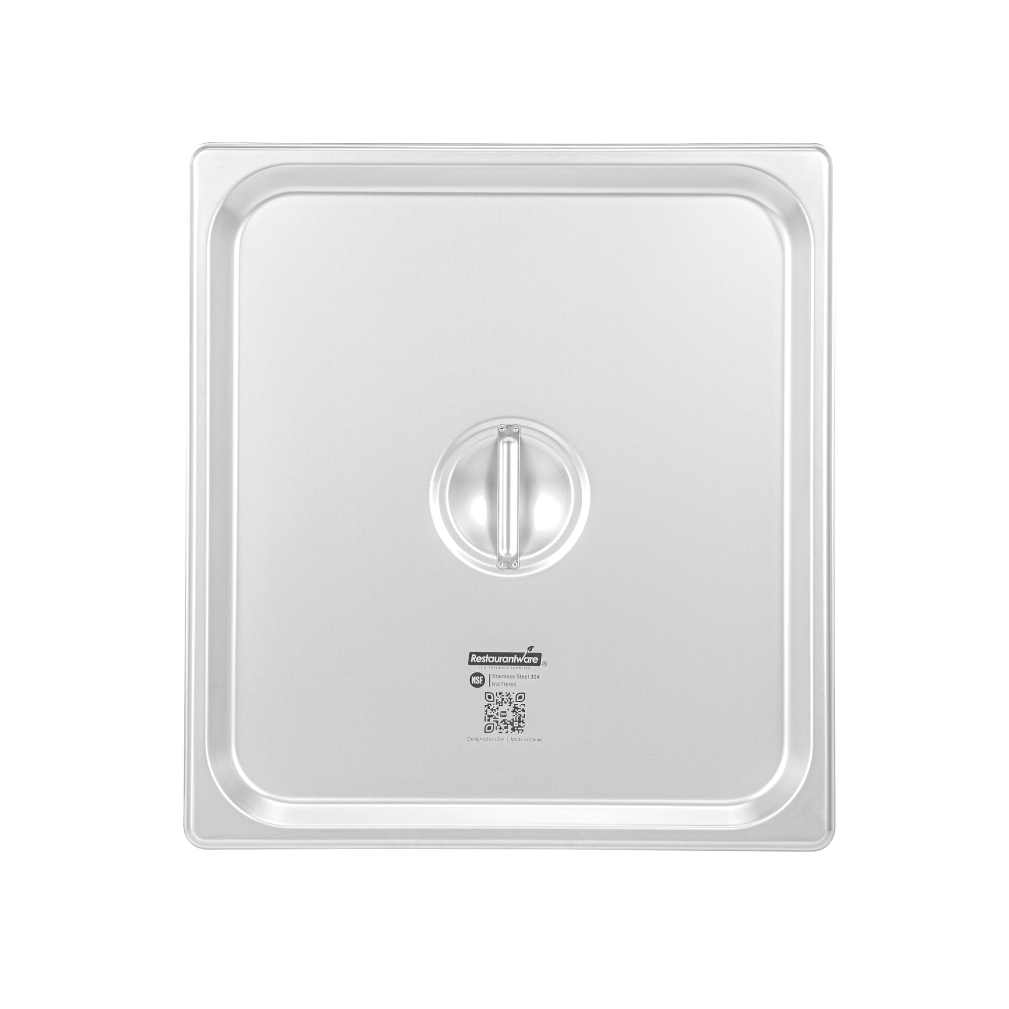 Kitchen Tek Stainless Steel Lid - Fits 2/3 Size Steam Table Pan - 12 count box