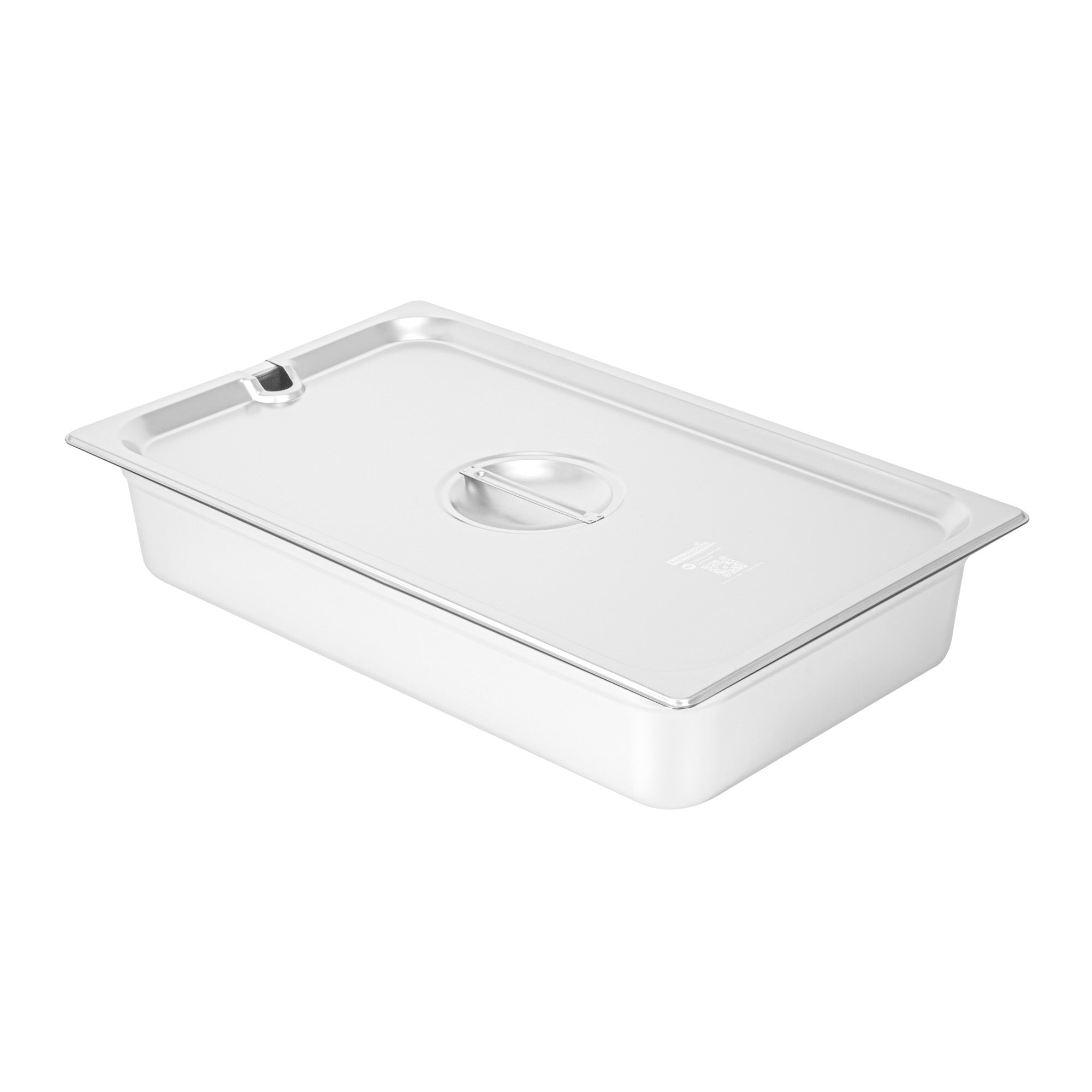 Kitchen Tek Stainless Steel Slotted Lid - Fits Full Size Steam Table Pan - 1 count box