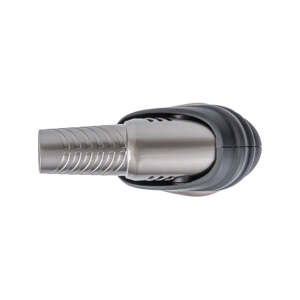 RW Pyro Black Butane Kitchen Torch - Adjustable Dial, Rotating Angle - 4 1/4'' x 2 3/4'' x 6'' - 1 count box