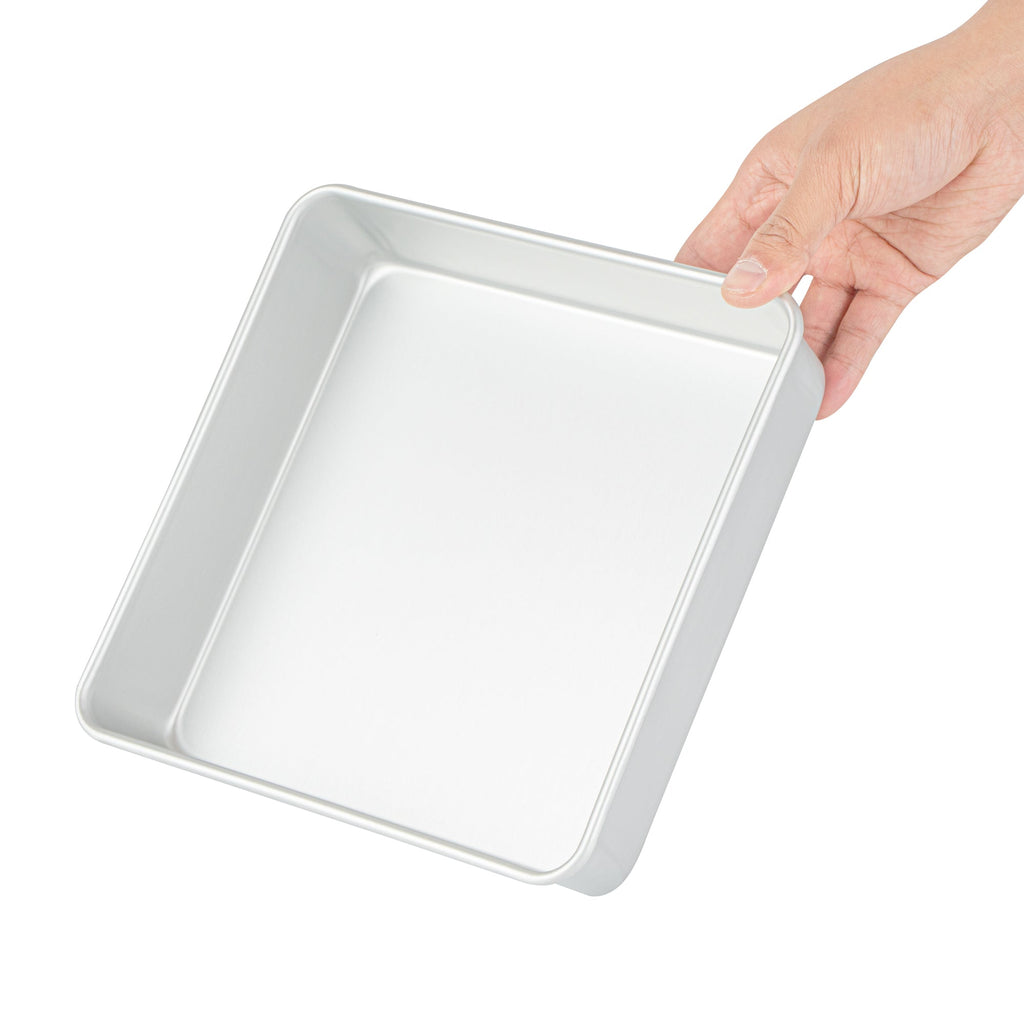 Met Lux Square Aluminum Cake Pan - 8" x 8" x 2" - 1 count box