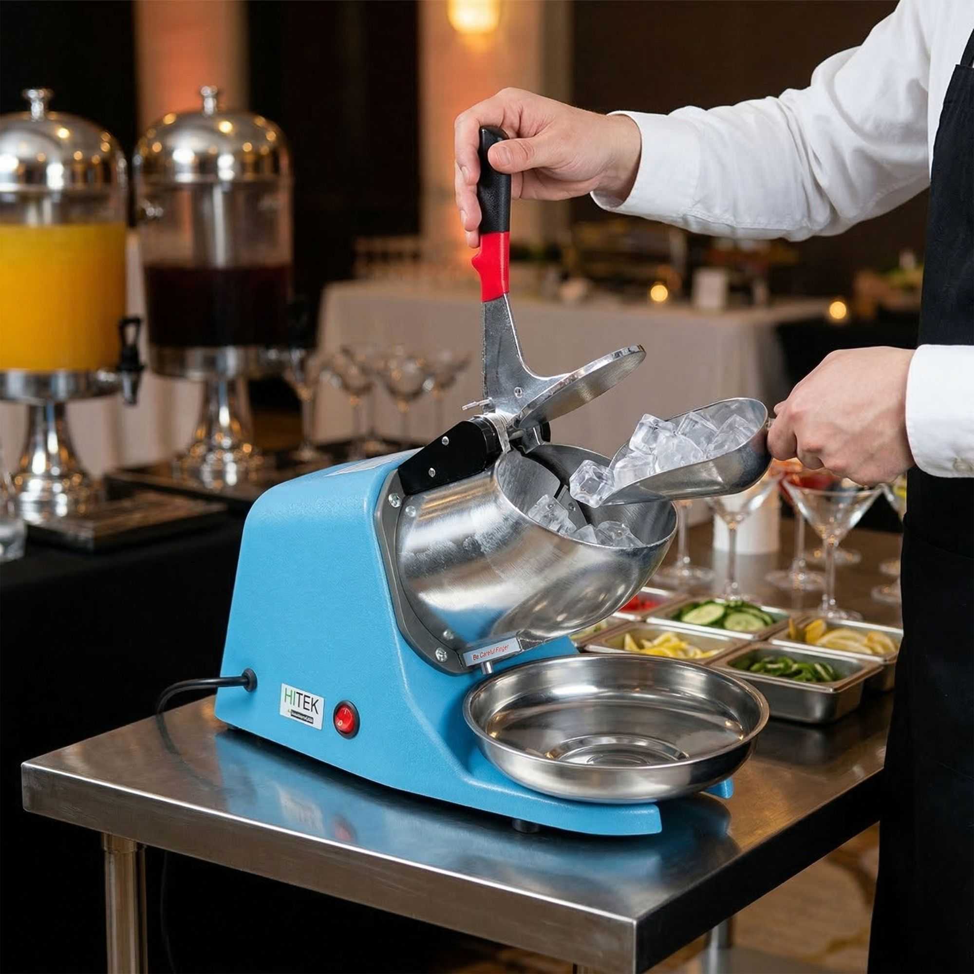 Hi Tek Blue Countertop Ice Crusher - 110V, 350W - 1 count box