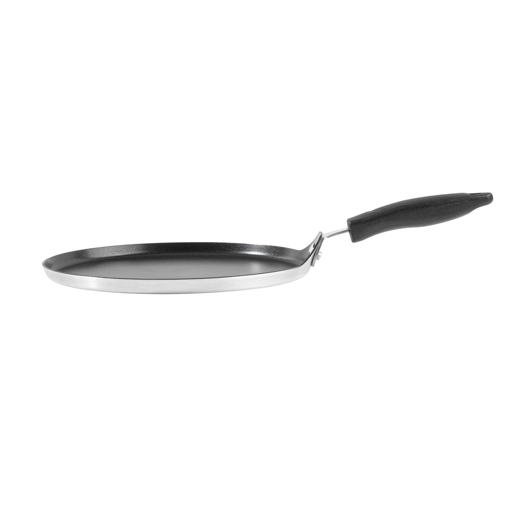 Met Lux Round Aluminum Griddle - Non-Stick, with Bakelite Handles - 10" - 10 count box