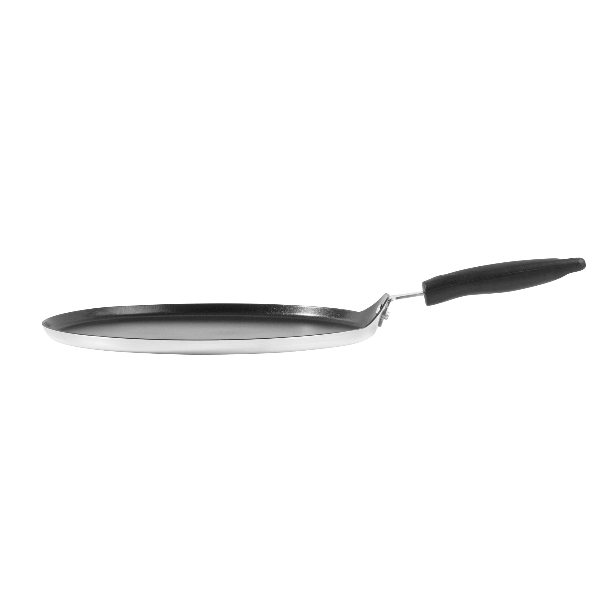 Met Lux Round Aluminum Griddle - Non-Stick, with Bakelite Handles - 12" - 10 count box