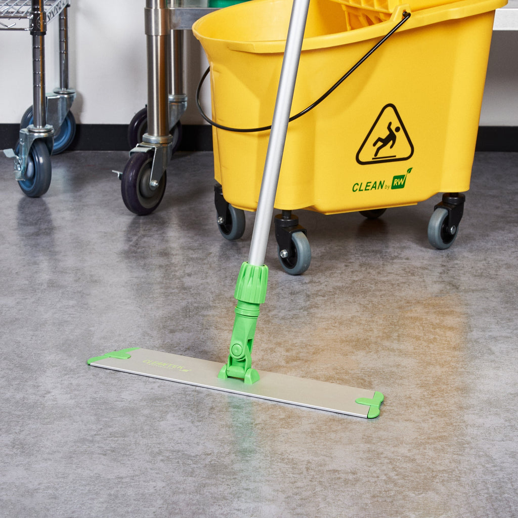 RW Clean Green Microfiber Hook and Loop Wet / Dry Mop Frame - 17 3/4" - 1 count box