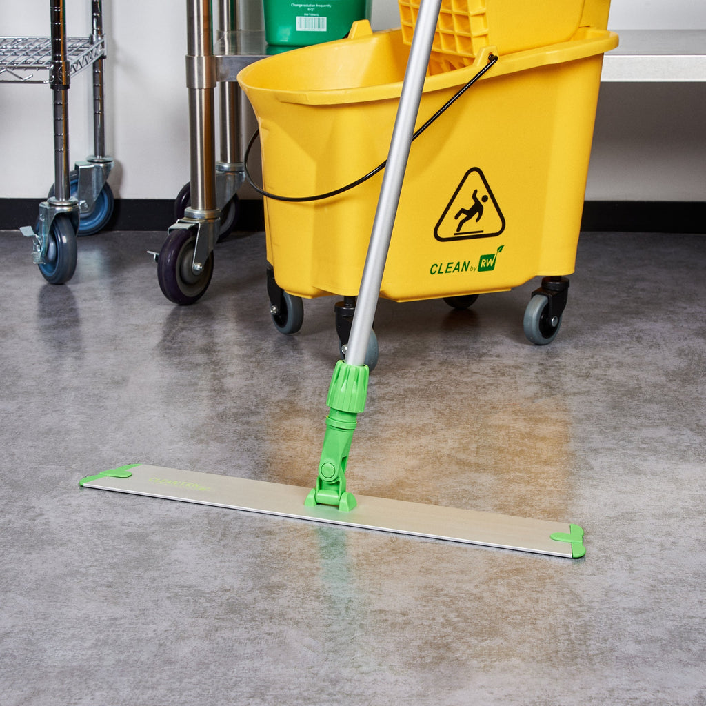 RW Clean Green Microfiber Hook and Loop Wet / Dry Mop Frame - 23 1/2" - 1 count box