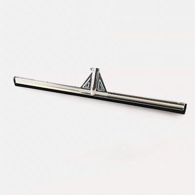 Clean Tek Professional Steel Heavy-Duty Floor Squeegee - Double Rubber - 30" - 1 count box