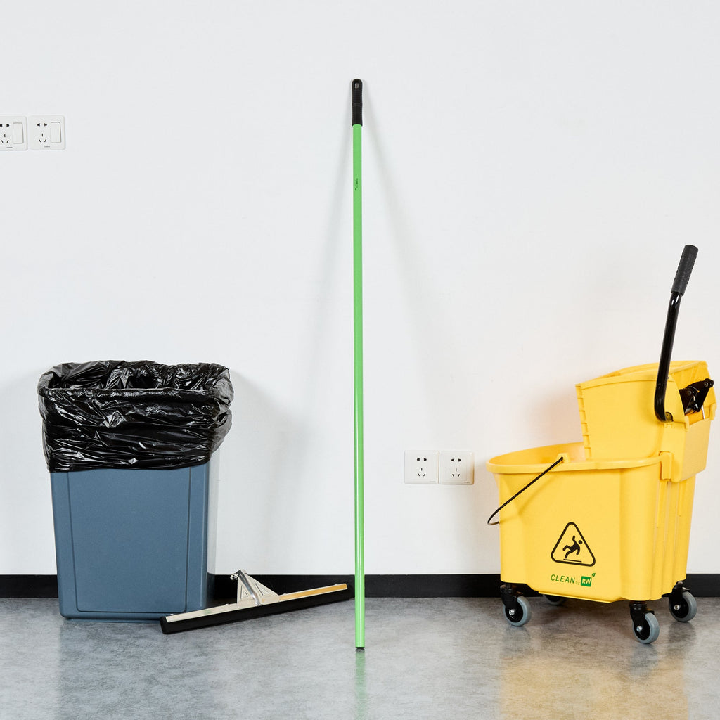 Clean Tek Professional Green Steel Handle - for Floor Squeegee - 55" - 1 count box