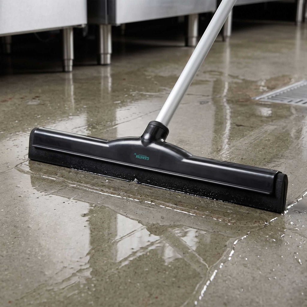Clean Tek Professional Black Plastic Floor Squeegee - 18" - 1 count box