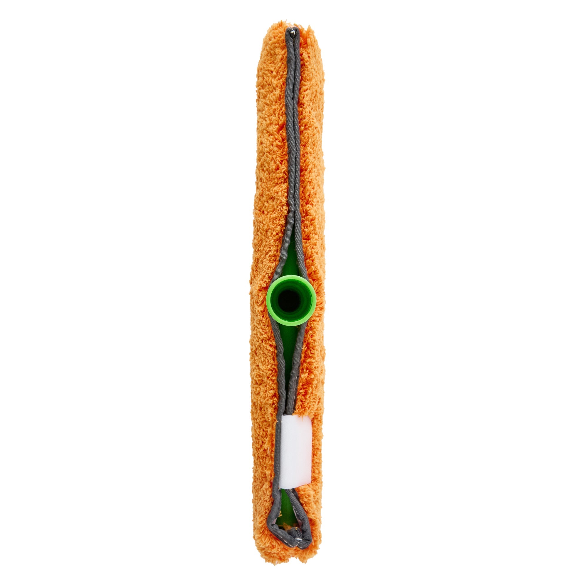 Clean Tek Professional Orange Microfiber Window Strip Washer Sleeve - with T-Bar Handle - 15" - 1 count box