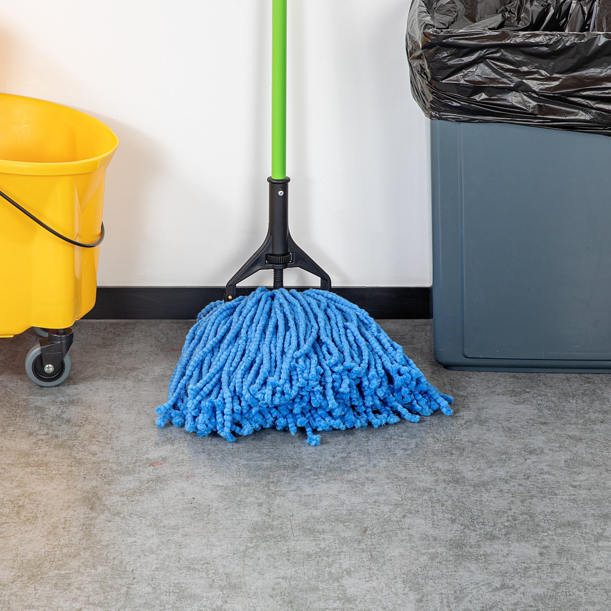 Clean Tek Professional 24 oz Blue Microfiber Wet Mop Head - with 1 1/4" Headband - 1 count box