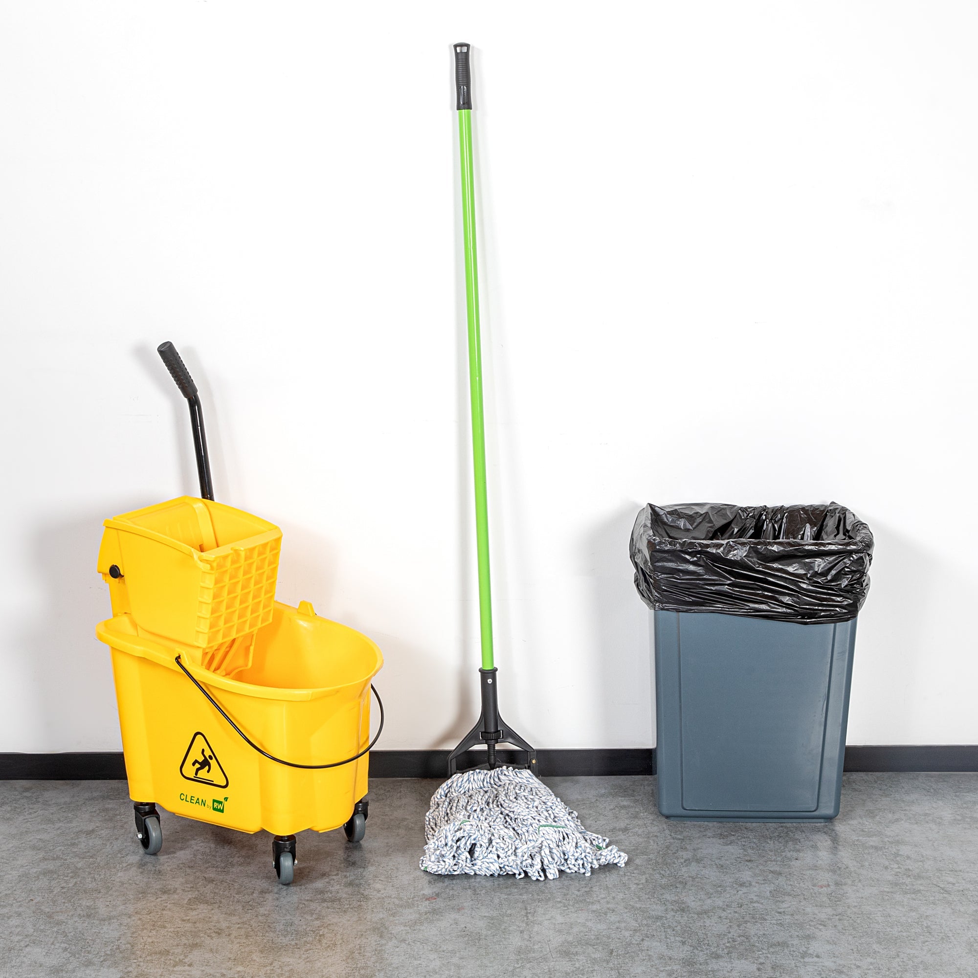 Clean Tek Professional Green Metal Quick Release Mop Handle - 60" - 1 count box