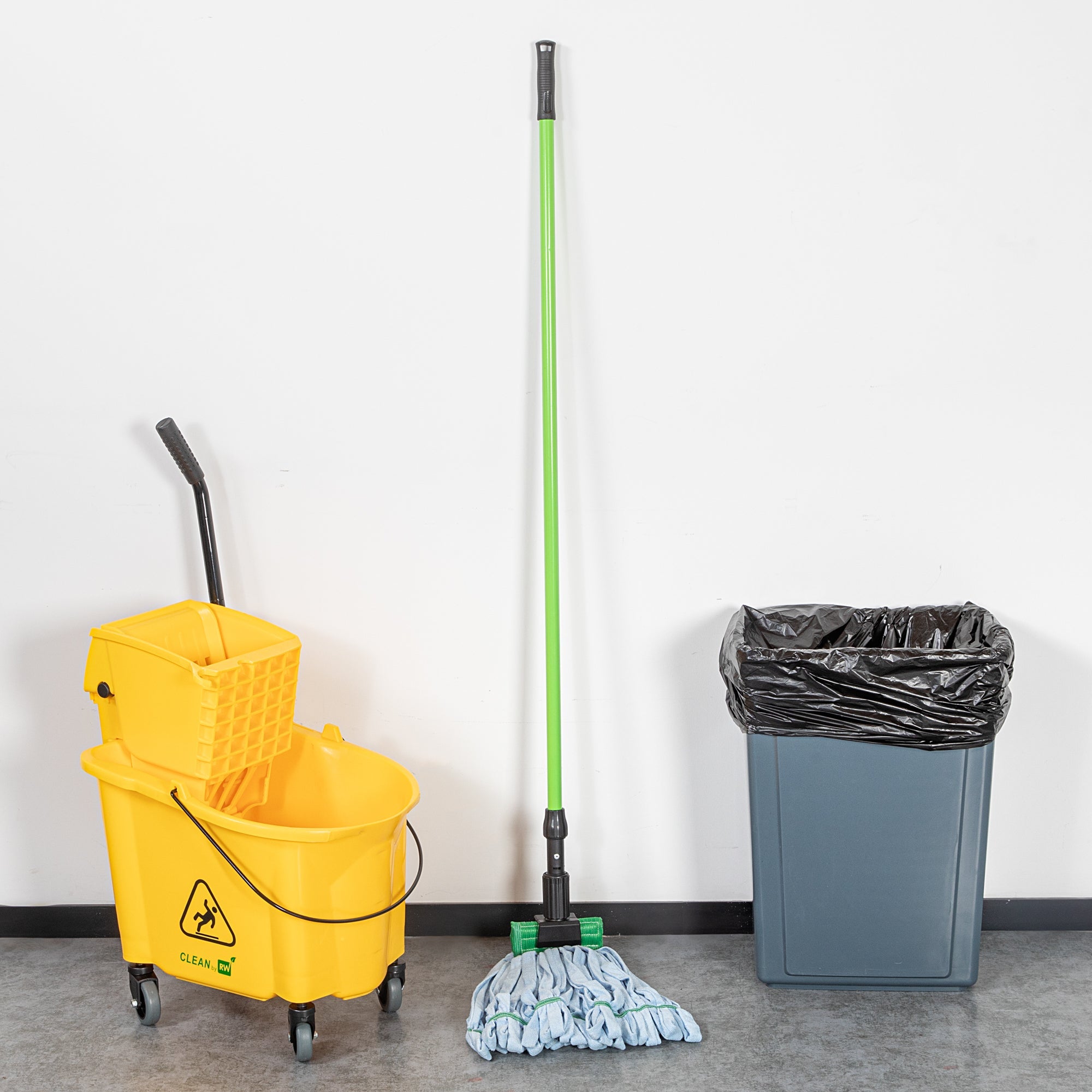 Clean Tek Professional Green Metal Jaw Style Mop Handle - 60" - 1 count box