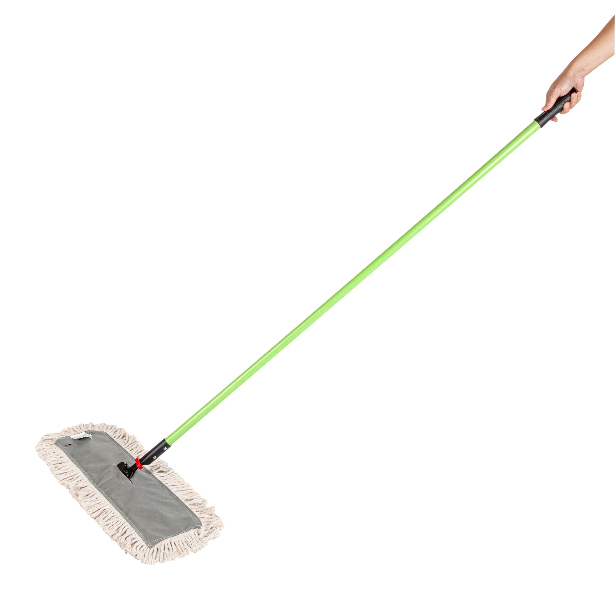 Clean Tek Professional Cotton Dust / Dry Mop - with 64" Handle - 24" x 5" - 1 count box