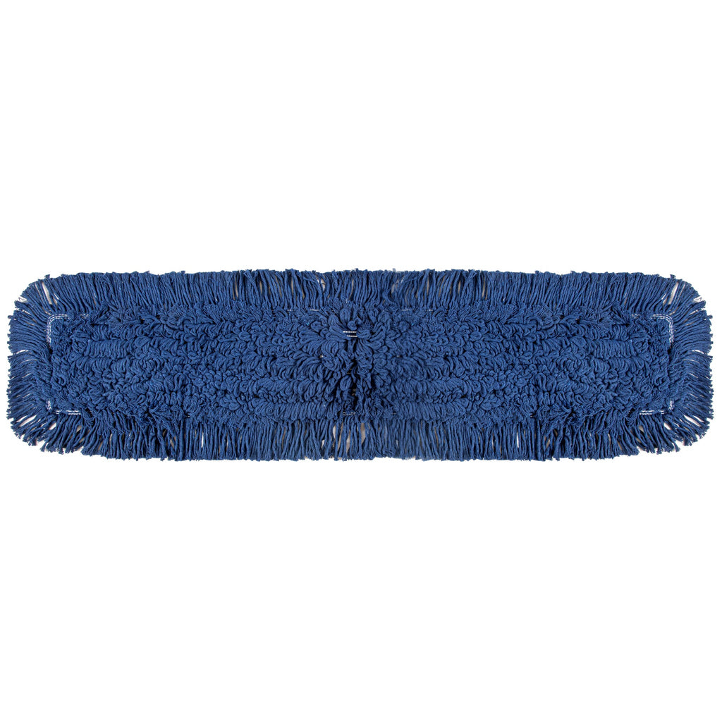 Clean Tek Professional Blue Cotton-Poly Dust Mop Head - 35 3/4" x 5" - 1 count box