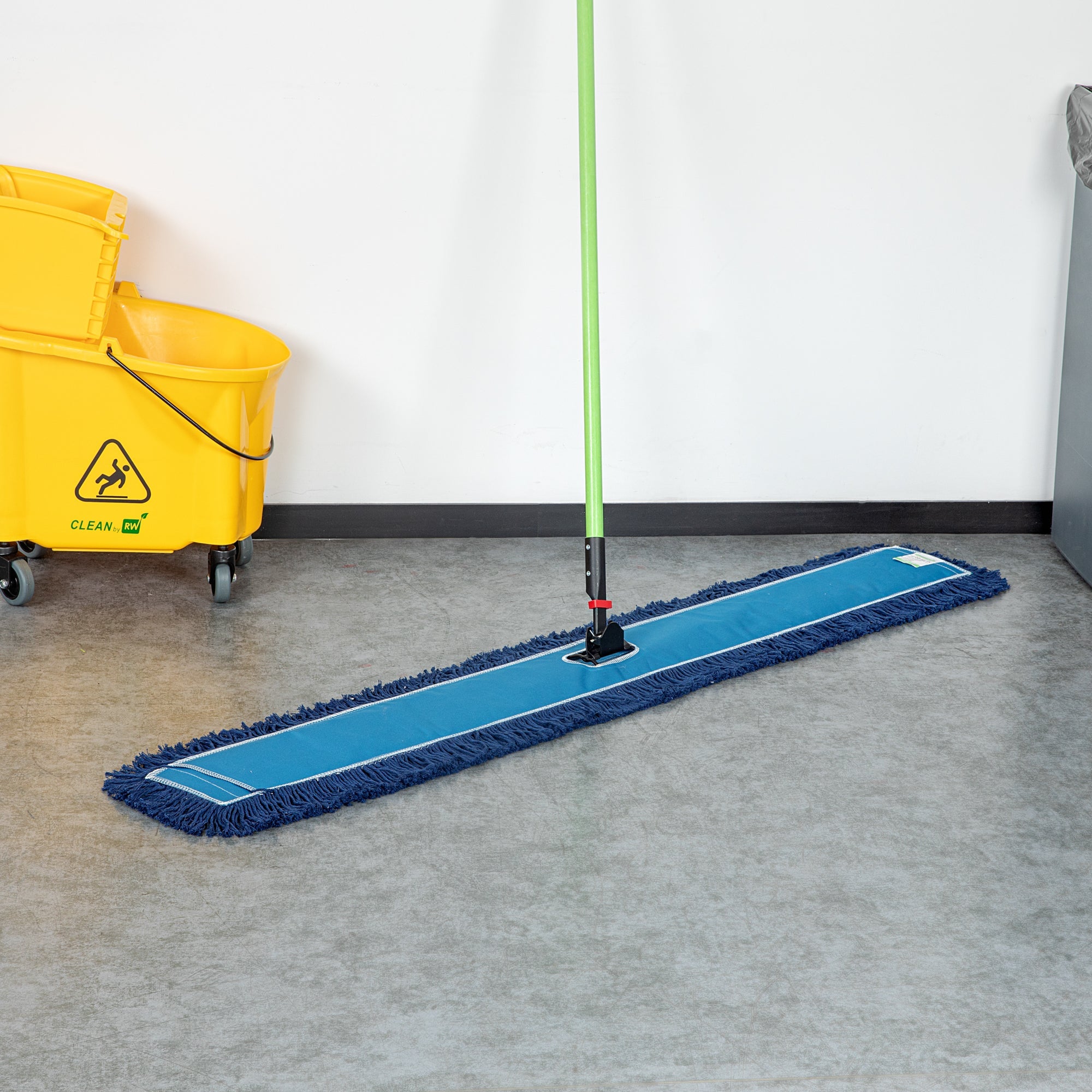 Clean Tek Professional Blue Cotton-Poly Dust Mop Head - 59 3/4" x 5" - 1 count box