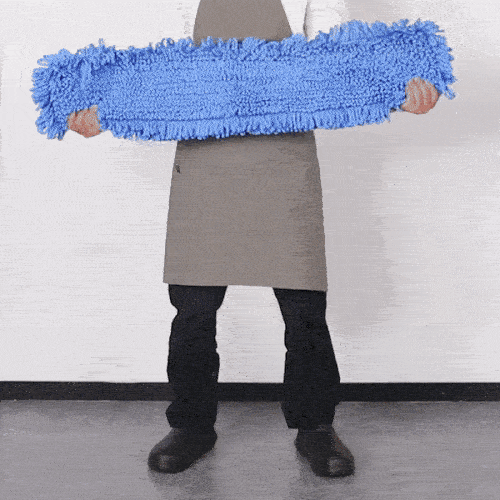 Clean Tek Professional Blue Microfiber Dust / Dry Mop Head - Looped - 36" - 1 count box