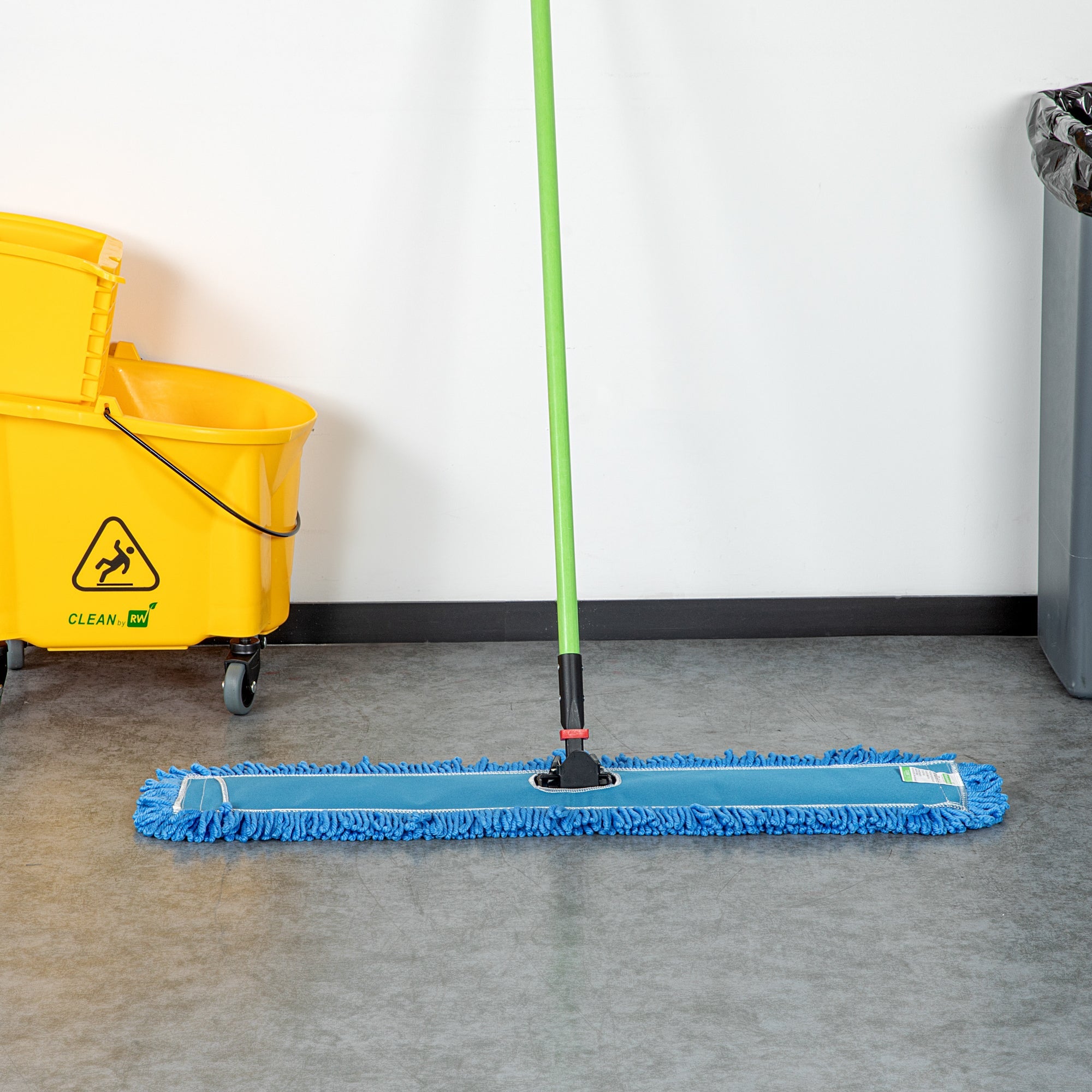 Clean Tek Professional Blue Microfiber Dust / Dry Mop Head - Looped - 36" - 1 count box