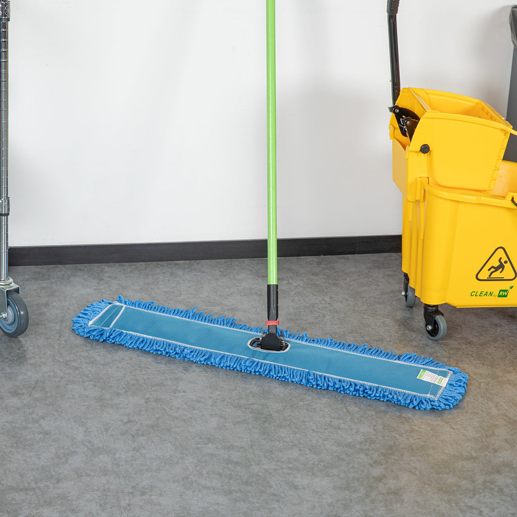 Clean Tek Professional Blue Microfiber Dust / Dry Mop Head - Looped - 36" - 1 count box