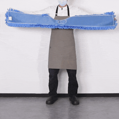 Clean Tek Professional Blue Microfiber Dust / Dry Mop Head - Looped - 60" - 1 count box