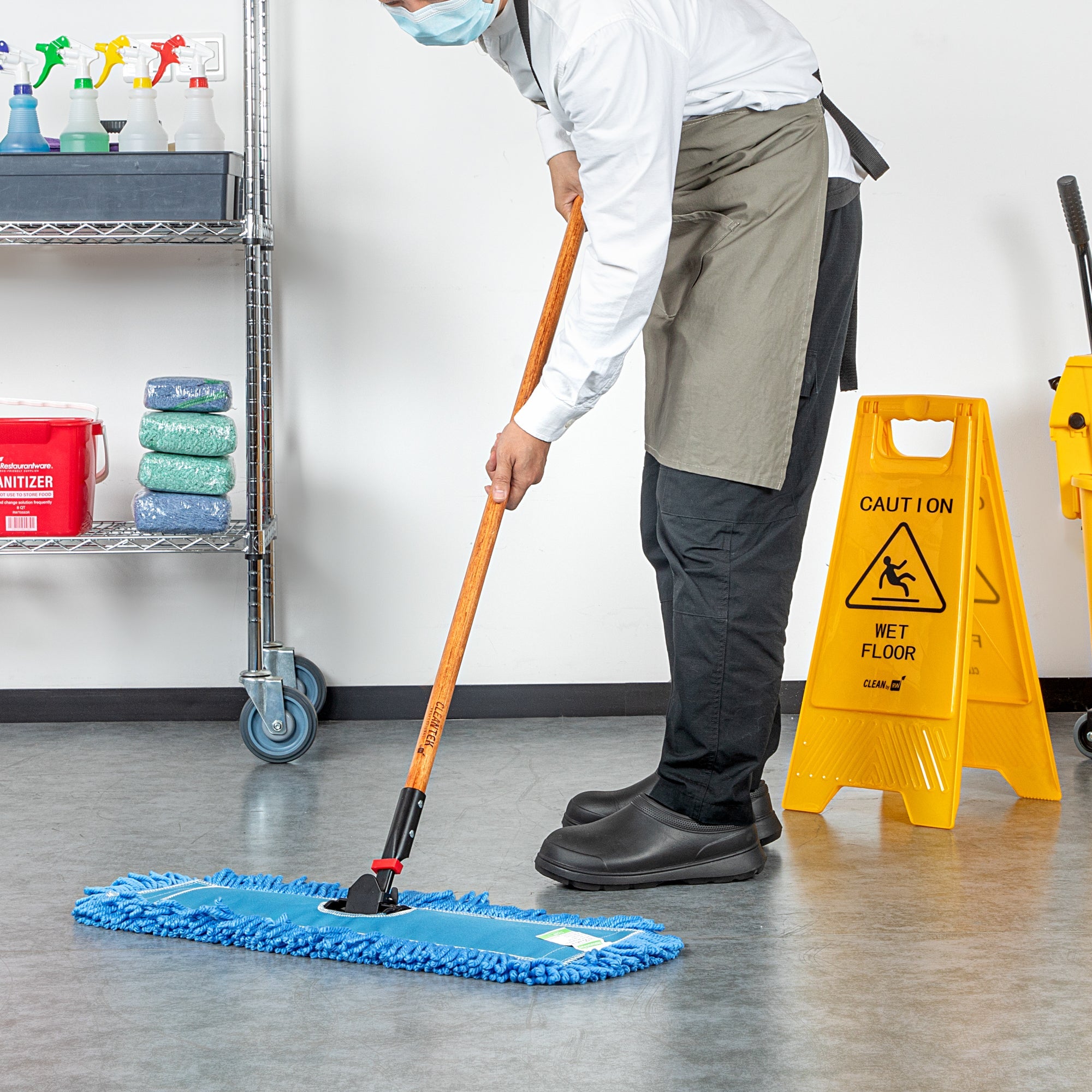 Clean Tek Professional Wood Dust Mop Handle - 64" - 1 count box