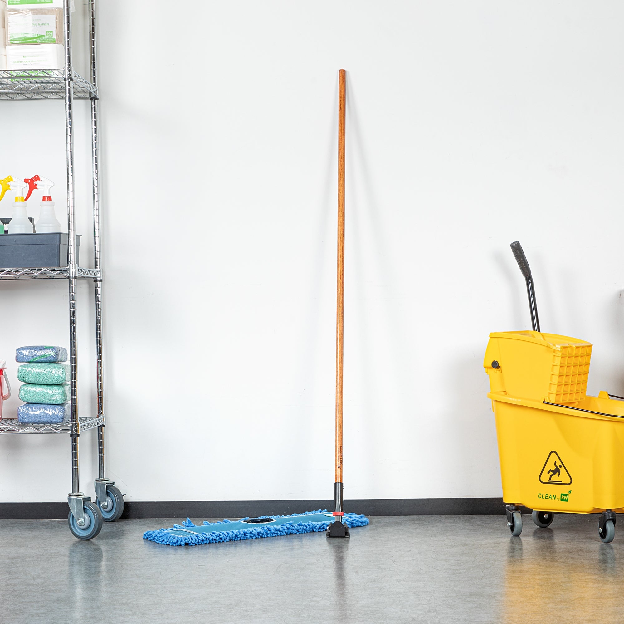 Clean Tek Professional Wood Dust Mop Handle - 64" - 1 count box