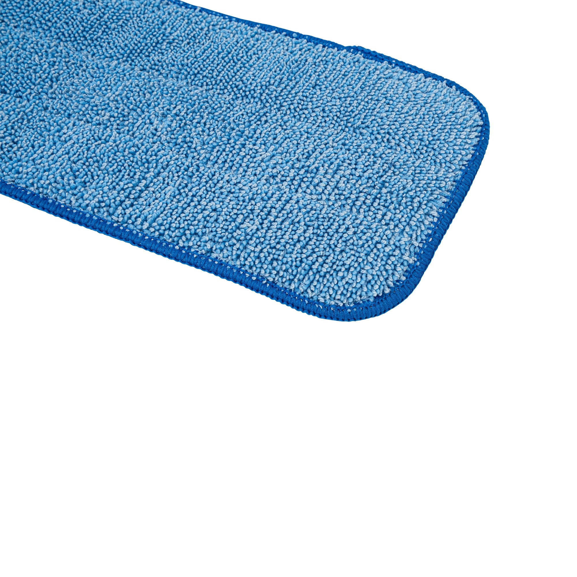 Clean Tek Professional Blue Microfiber Hook and Loop Wet / Dry Mop Pad - 17 1/2" - 1 count box