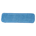 Clean Tek Professional Blue Microfiber Hook and Loop Wet / Dry Mop Pad - 19 1/2" - 1 count box