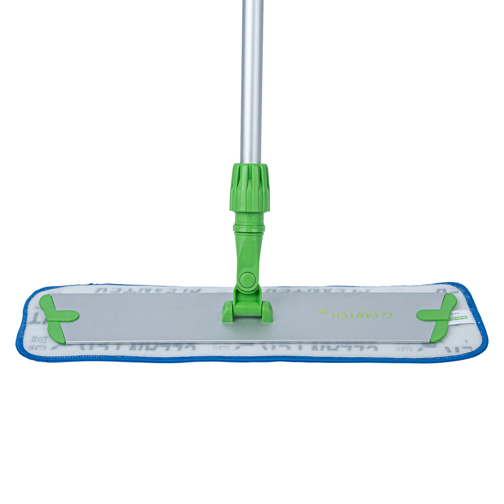 Clean Tek Professional Blue Microfiber Hook and Loop Wet / Dry Mop Pad - 19 1/2" - 1 count box