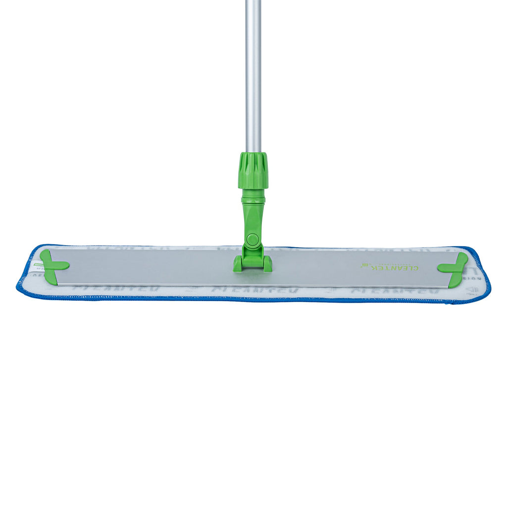 Clean Tek Professional Blue Microfiber Hook and Loop Wet / Dry Mop Pad - 25 1/2" - 1 count box