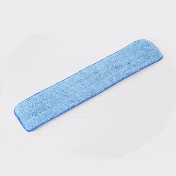 Clean Tek Professional Blue Microfiber Hook and Loop Wet / Dry Mop Pad - 25 1/2" - 1 count box
