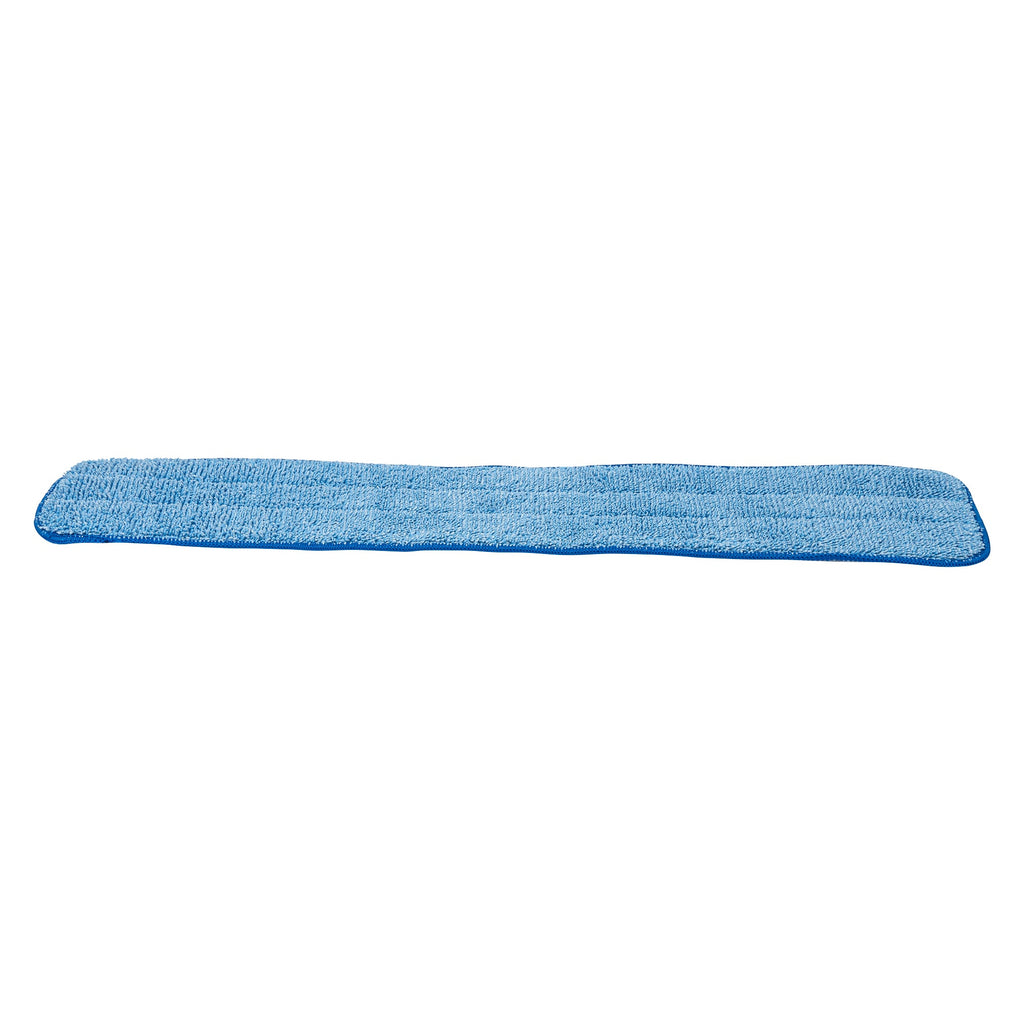 Clean Tek Professional Blue Microfiber Hook and Loop Wet / Dry Mop Pad - 25 1/2" - 1 count box