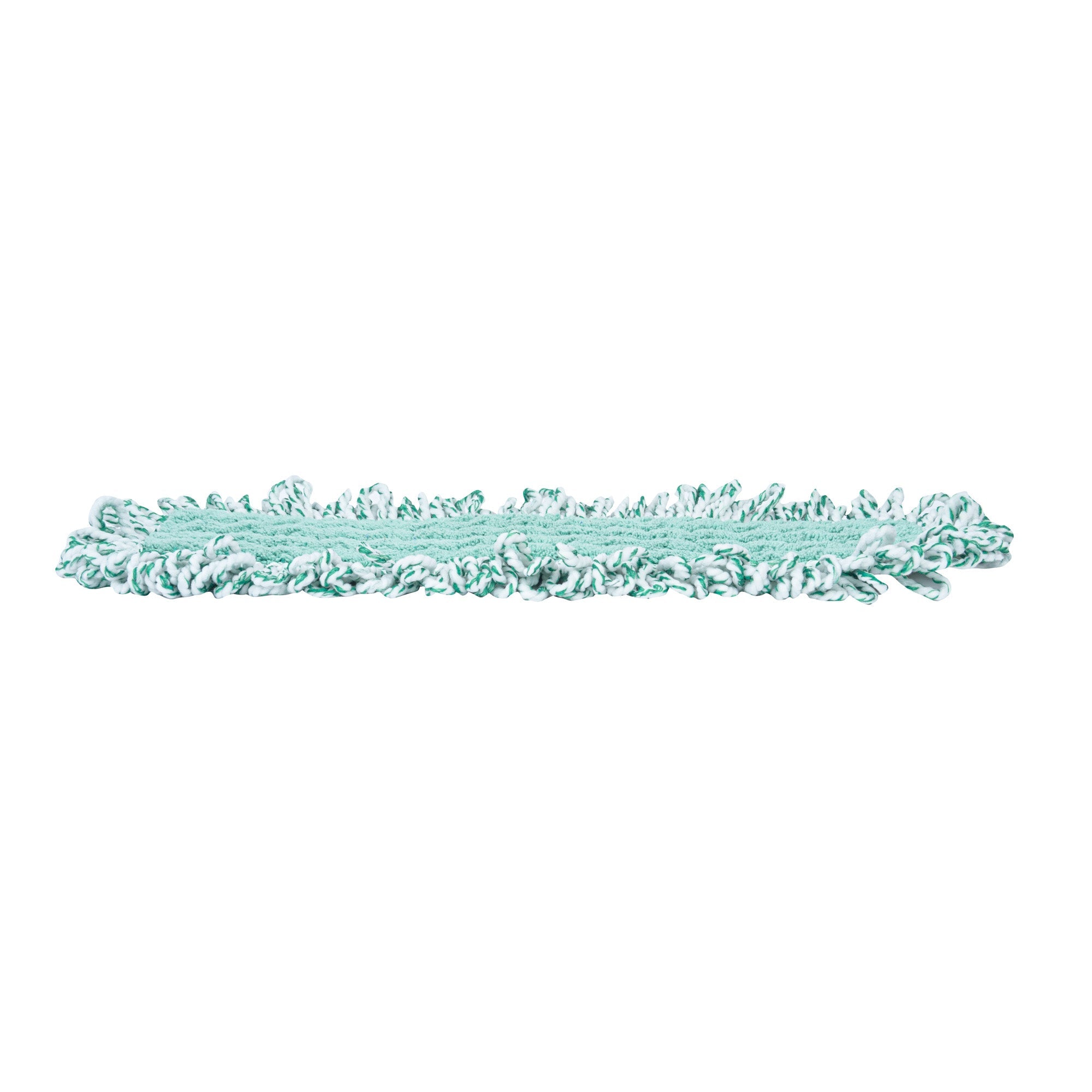 Clean Tek Professional Green Microfiber Fringed Dust Mop Pad - Zig Zag - 22" - 1 count box