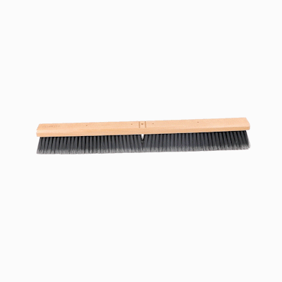 Clean Tek Professional 30" Hardwood Contractor / Push Broom Head - with Medium Flagged Bristles - 1 count box