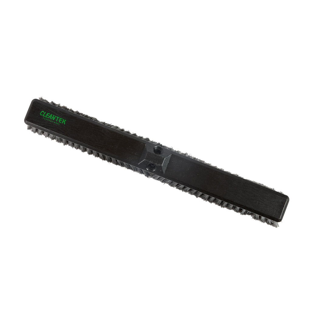Clean Tek Professional 23 1/2" Black Plastic Push Broom Head - with Fine Flagged Bristles - 1 count box