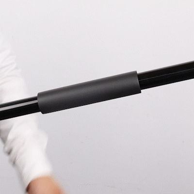 Clean Tek Professional Black Steel Push Broom Handle - Threaded - 59" - 1 count box