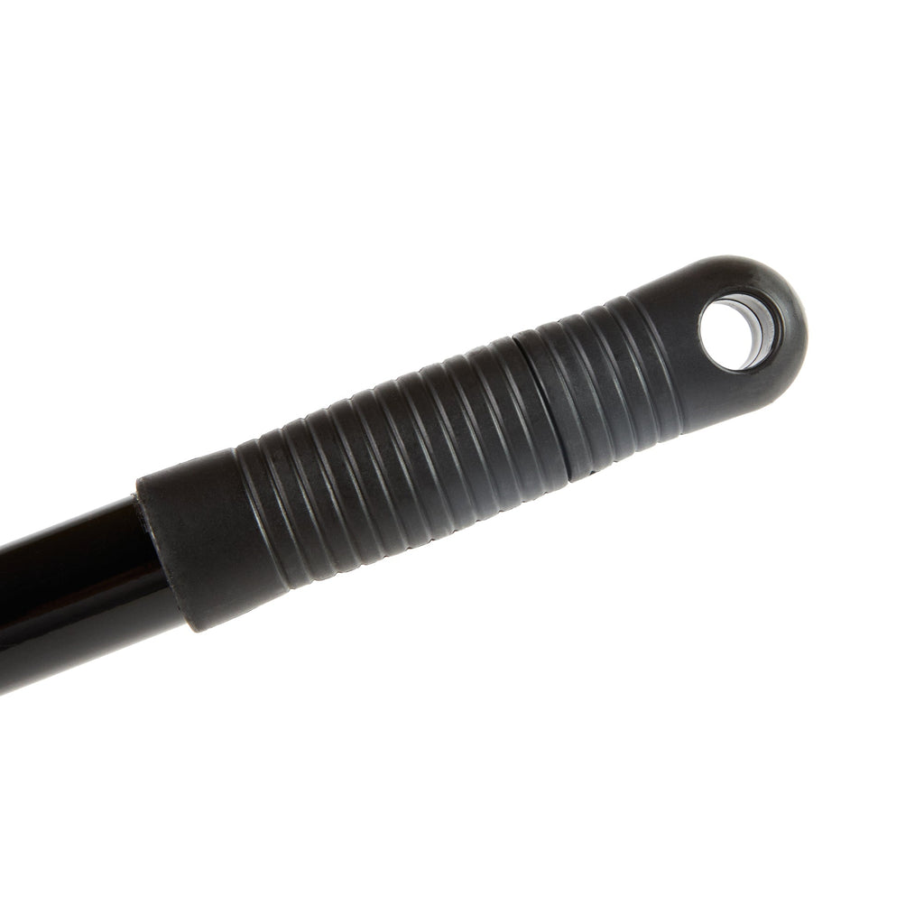Clean Tek Professional Black Steel Wide Angled Broom Handle - Threaded - 48" - 1 count box