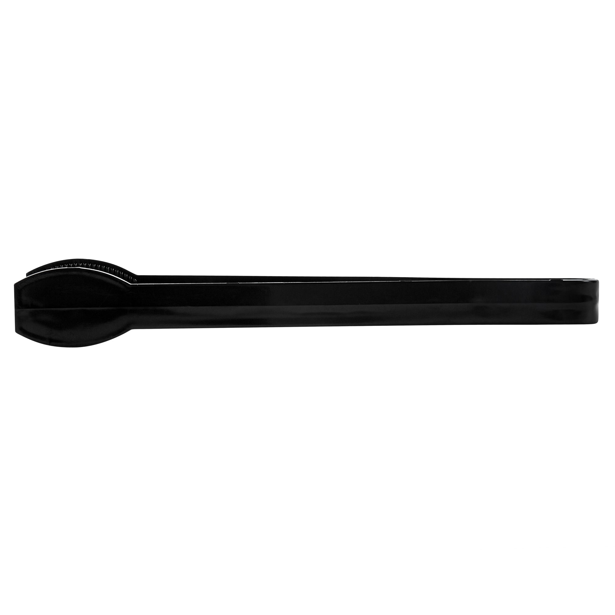 Cater Tek Black Plastic Tongs - Ridged - 9" - 100 count box