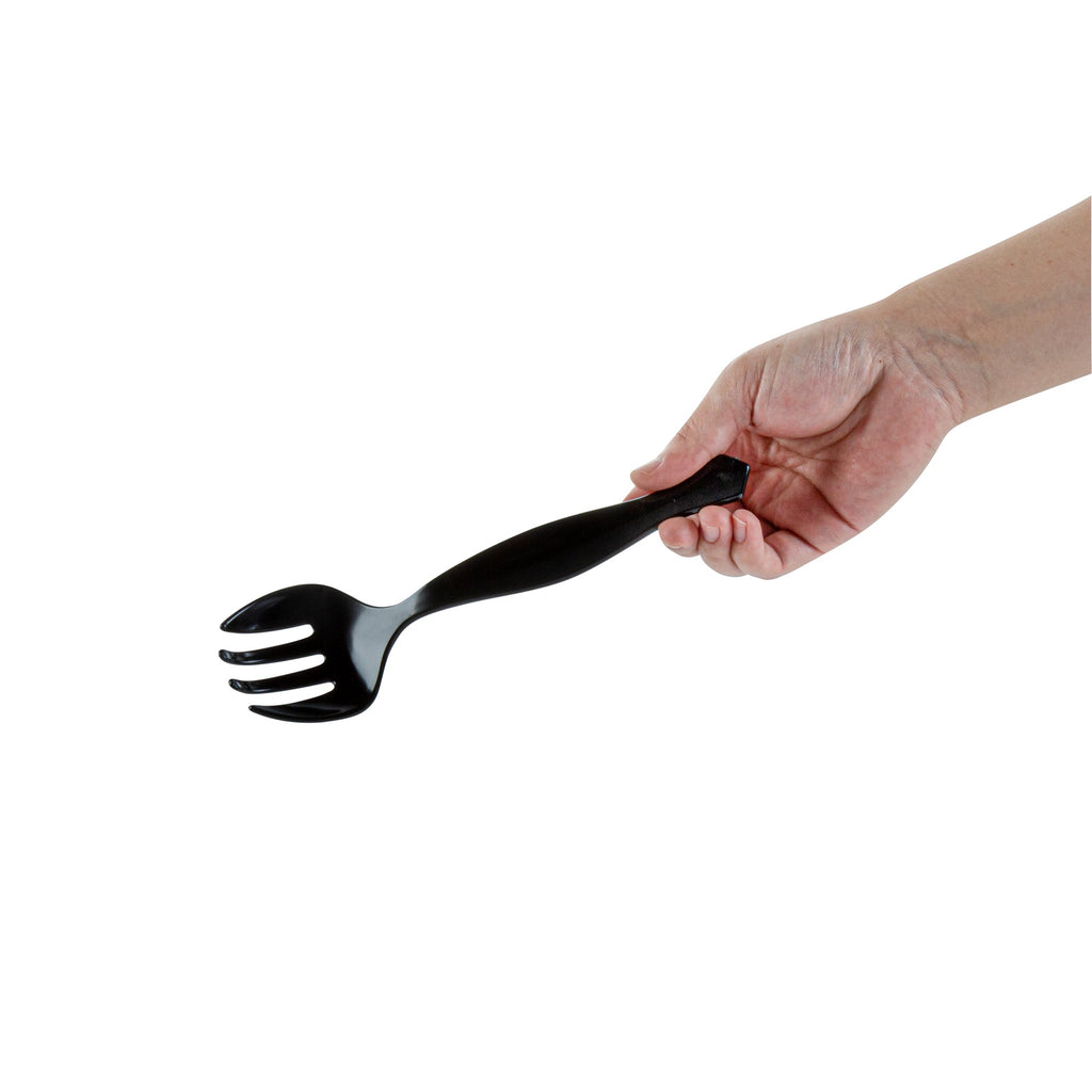 Cater Tek Black Plastic Serving Fork - 8 1/2" - 100 count box