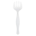 Cater Tek White Plastic Serving Fork - 8 1/2" - 100 count box