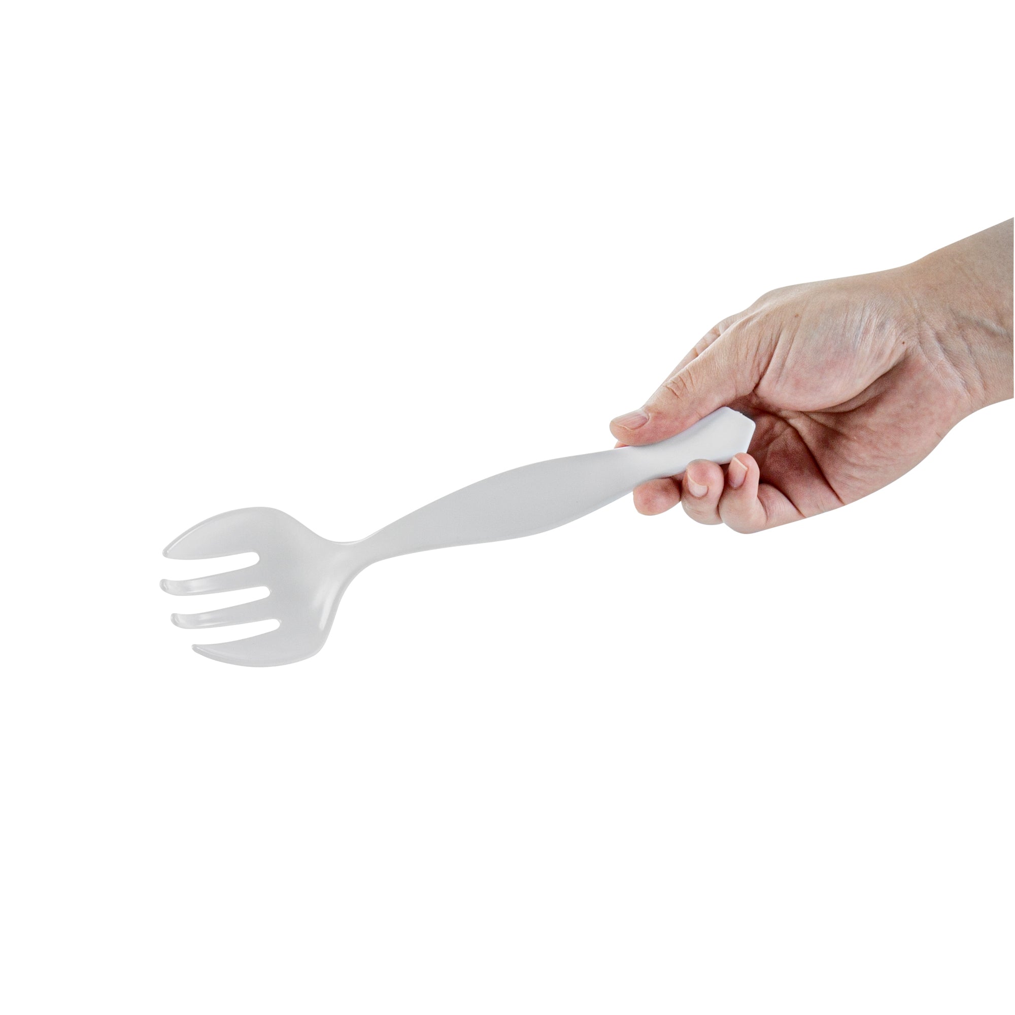 Cater Tek White Plastic Serving Fork - 8 1/2" - 100 count box