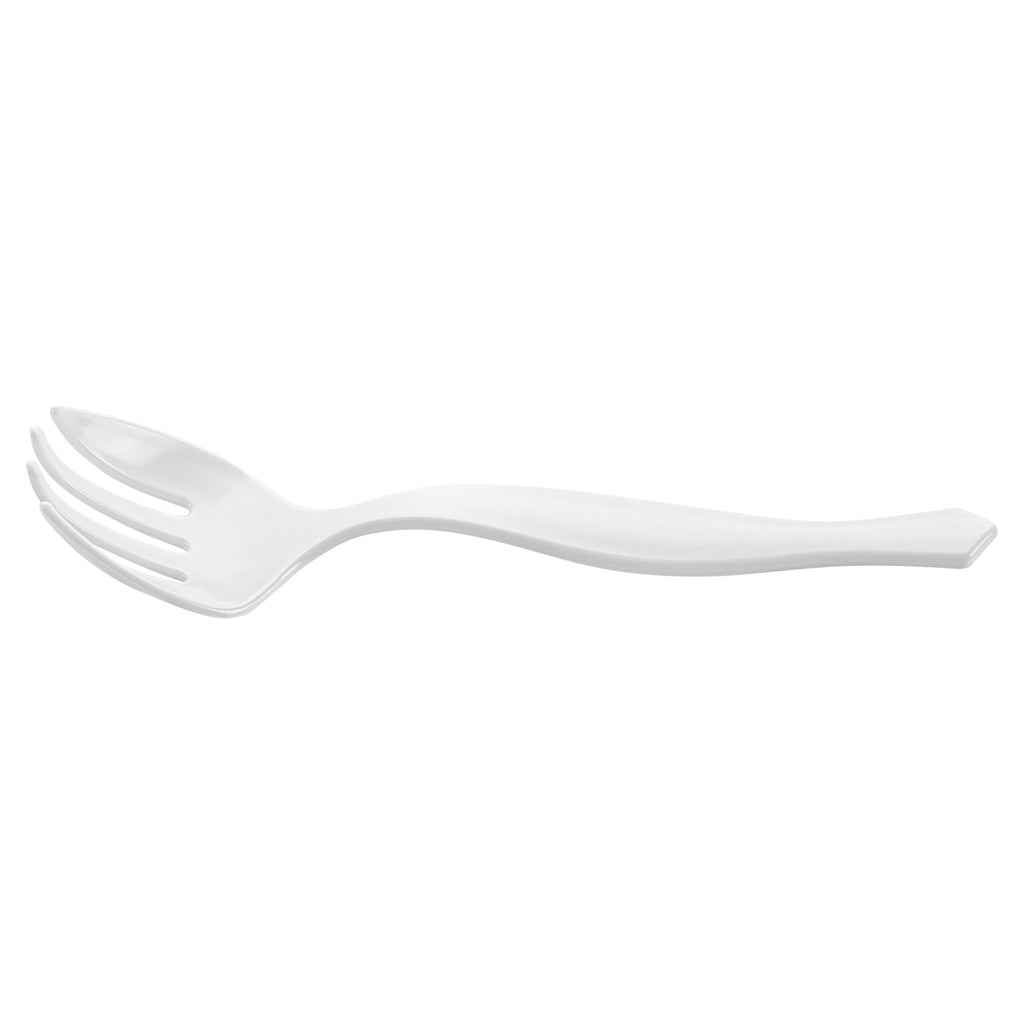 Cater Tek White Plastic Serving Fork - 8 1/2" - 100 count box