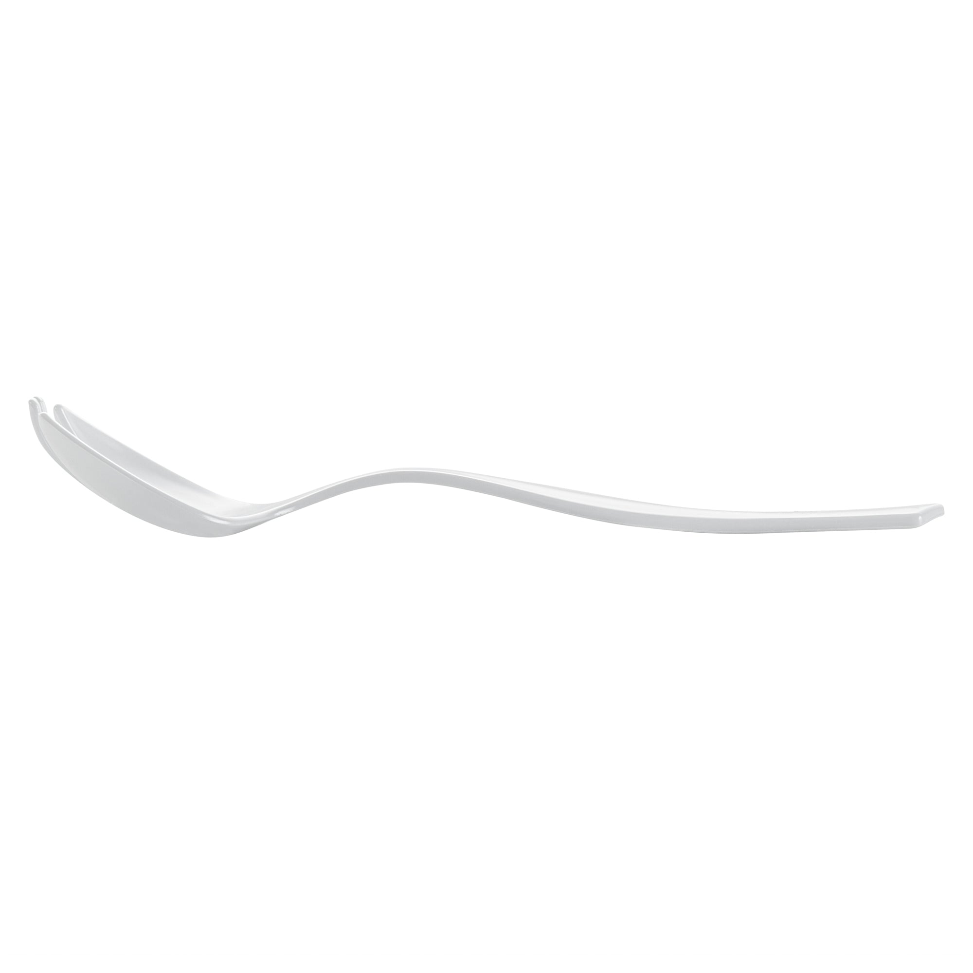 Cater Tek White Plastic Serving Fork - 8 1/2" - 100 count box