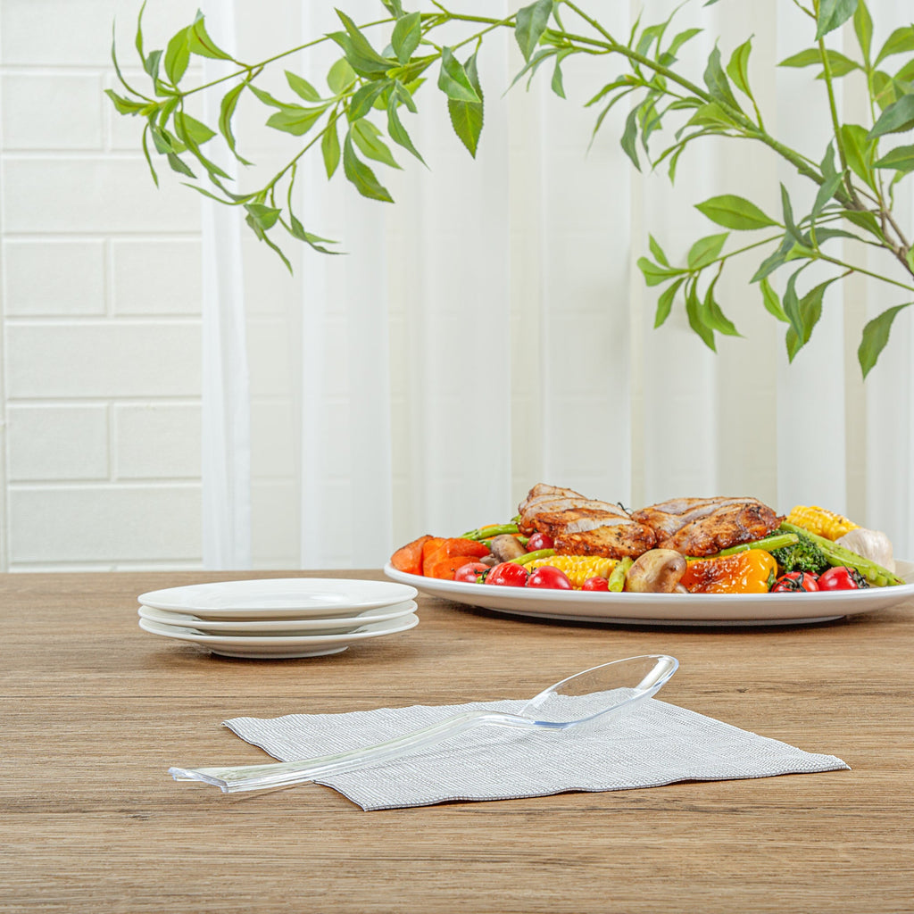 Cater Tek Clear Plastic Serving Spoon - 9 3/4" - 100 count box