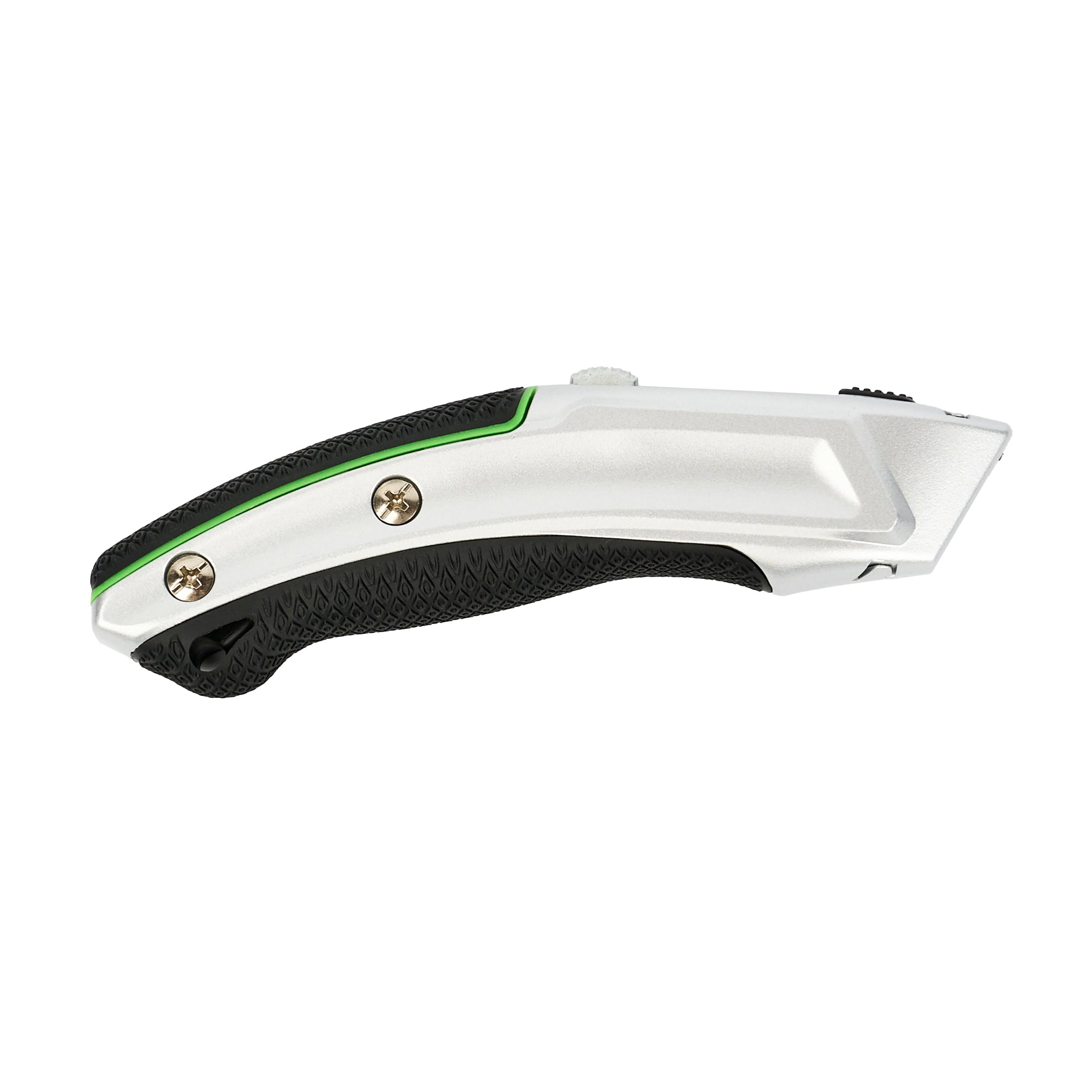 Handy Tek Silver Auto-Loading Utility Knife - Quick Change, Heavy Duty - 7" - 1 count box