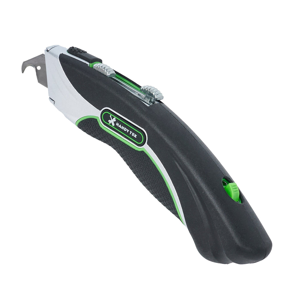 Handy Tek Black Dual Blade Utility Knife - Quick Change, Heavy Duty - 7" - 6 count box